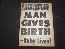 1966 DECEMBER 12 MIDNIGHT NEWSPAPER - MAN GIVES BIRTH - BABY LIVES - NP 7372 picture