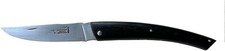 Arbalete Genes David, Stainless Steel, 4.8-in, Folding Knife, Ebony Wood Handle picture