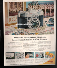 1958 Print Ad: Kodak Retina Reflex Camera "Master of every picture situation.." picture