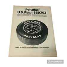 1969 Goodyear Polyglas Tires Original Vintage Print Ad picture