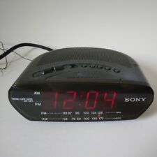 Sony Dream Machine ICF-C211 Black Alarm Clock-AM/FM-Corded-Tested Works picture