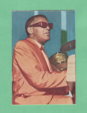 Ray Charles 1966  Card Very Rare  Thin Paper Blank Back Version picture