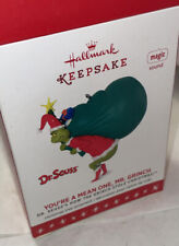 Hallmark 2016 Dr Seuss You’re A Mean One Mr Grinch Ornament picture