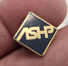 VTG Lapel Pinback Hat Pin Gold Tone ASHP blue Small Pin picture