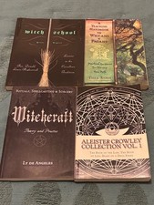 Wicca & Paganism Book Lot of 4: Aleister Crawley Witchcraft Theory and Practice picture