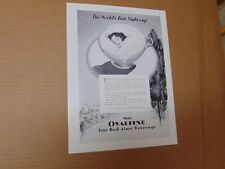 1954 OVALTINE The World's Best Night-Cup  print ad picture