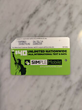 Metrocard Simple Mobile Mint Expired No Value picture