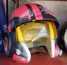 Disney Parks Star Wars Galaxy's Edge Black Poe X-Wing Pilot Helmet W/Sounds New picture
