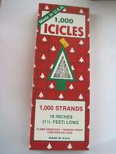 1000 Icicles Tinsel w/ Box Vintage NOS picture