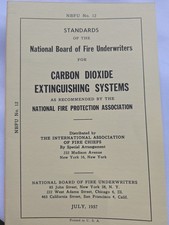 1957 NBFU No. 12 Carbon Dioxide Extinguishing Systems NFPA Fire Manual 48pp picture
