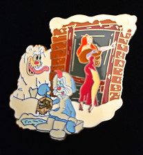 Disney Limited Edition Jessica and Roger Rabbit with a Polar bear Single Pin picture