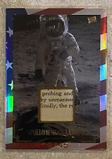 2023 PIECES OF THE PAST APOLLO 11 MOON LANDING RELIC 29/45 FLAG REFRACTOR  picture