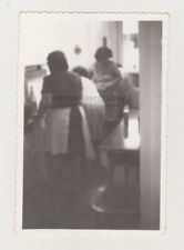 Three Pretty Blurred Young Women in Kitchen Unusual Secret Snapshot Photo picture