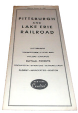 OCTOBER 1960 P&LE PITTSBURGH & LAKE ERIE NYC SYSTEM PUBLIC TIMETABLE picture