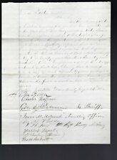 Cicil War document dated 1862 requesting an appointment of a Captain to Lt. Col. picture