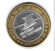 Westward Ho $10 Gaming Token Puttin On The Ritz Las Vegas Fine Silver .999 picture