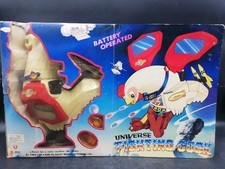 Vintage Robot Bird Figure Fighting Rooster Cock Univers Battery Operated Rare picture