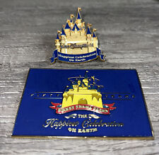 Disney Pin  WDW Cast Exclusive - Happiest Celebration on Earth gold castle picture