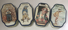 Vintage Good Housekeeping 1998 Four Seasons Collectors Tins Set of Four 7.5 In picture