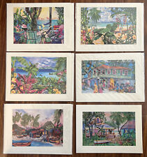 Tropical Watercolor Postcards - by Eileen Seitz - Set of 6 picture