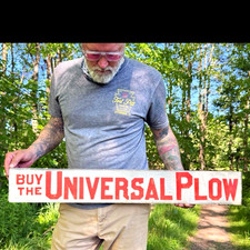 Color Advertising Sign "BUY THE UNIVERSAL PLOW" Sign Landscape picture