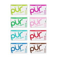 PUR Gum | Aspartame Free Chewing | 100% 9 Count (Pack of 8), Variety picture