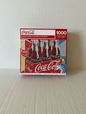 Coca Cola 1000 Piece Puzzle Mosaic Bottles Open Box picture