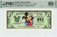 2003 $1 Disney Dollar Mickey Disneyland Resort PMG 65 EPQ (DIS83) picture