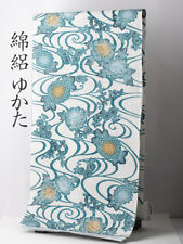 Yukata Fabric No.3639 Reliable Made In Japan Sakura Shichiken Unbleached Cotton picture