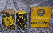 Vintage AC Oil Filter Lot Element Box Keep Oil Clean Advertising- Shelf/Counter picture