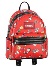 Peanuts Snoopy Charlie Brown Linus Lucy Sally Marcie Toss Print Mini Backpack picture