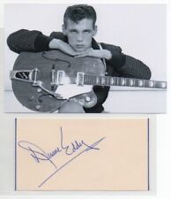 DUANE EDDY signed INDEX with photo AUTOGRAPH auto ACOA Guitar legend picture