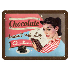 Nostalgic Art 15x20cm Small Wall Hanging Metal Sign Chocolate Home/Office Decor picture