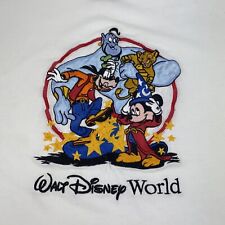 Vintage 1990s Embroidered Walt Disney World Mickey Inc White Shirt Size XL Rare  picture