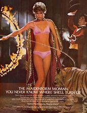 1983 Maidenform Woman Lingerie Pink Lace Panty Bra Sexy Photo ~ VINTAGE PRINT AD picture