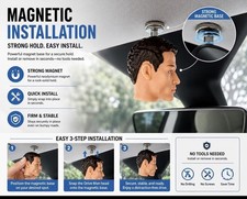 Magnetic Mini Head Figurine Car Interior Ornament Funny Novelty Gift picture