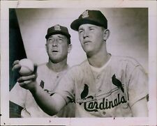 LG782 1961 Original Photo FRED HUTCHINSON BOB MILLER St Louis Cardinals Baseball picture