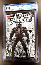 SECRET AVENGERS #23 2nd Print CGC 9.8 ARTHUR ADAMS SKETCH COVER Agent Venom 2012 picture