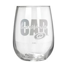 Carolina Hurricanes The Vino Stemless 17oz Wine Glass - Clear picture