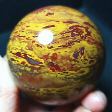 TOP 322.7G 60mm Natural Colorful Agate Crystal Quartz Sphere Ball Healing B304 picture