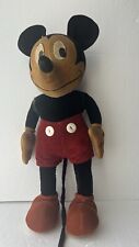 Antique Vintage Mickey Mouse Toy Doll 1940s 19 inch Felt ears and tail picture