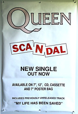 Queen Freddie Mercury Poster Billboard Promotional  Scandal New Single 1989 picture