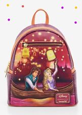 Loungefly Disney Tangled Rapunzel & Flynn Boat Scene GITD Mini Backpack NWT&Wrap picture