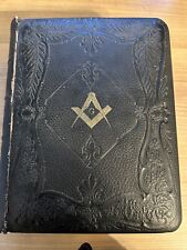 Antique Masonic Bible Circa 1890's picture