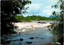 VINTAGE CONTINENTAL SIZE POSTCARD SPRINGWATER STREAM OF TAPAMHONY RIVER SURINAM picture