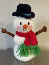 Target Gemmy Dancing Spinning Singing Knit Snowman Let It Snow Animated Plush 11 picture