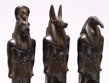EGYPTIAN ANTIQUES 3 Statues ANUBIS and SEKHMET a THOTH God EGYPT Carved Stone picture