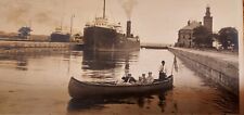 Sault Ste Marie Locks Antique Photo 1914 The Soo Historical  picture