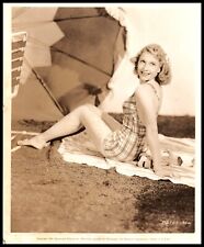 SHIRLEY ROSS SWIMSUIT CHEESECAKE ALLURING POSE 1939 STUNNING PORTRAIT PHOTO 702 picture