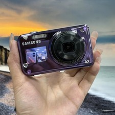 Samsung PL120 14MP 5x Zoom Digital Camera Dual LCD 27mm Wide 720pHD Video Purple picture